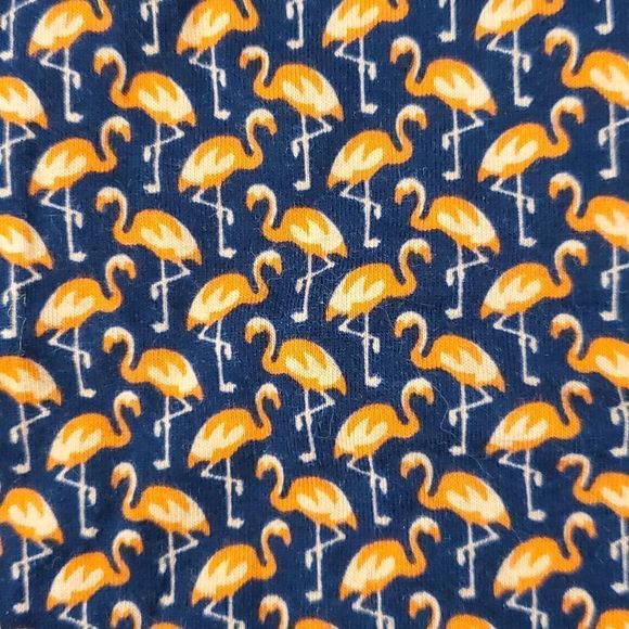 NEW NWT Jones New York Flamingo Cap Sleeve Classic Navy Combo Shirt Small Petite - Picture 8 of 8